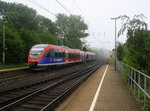 Zwei Euregiobahn (RB20) kommen aus Langerwehe-Stolberg-Altstadt nach Alsdorf-Annapark aus Richtung Aachen-West,Laurensberg,Richterich und halten in Kohlscheid und fahren in Richtung Herzogenrath.