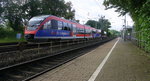 Zwei Euregiobahn (RB20) kommen aus Langerwehe-Stolberg-Altstadt nach Stolberg-Hbf aus Richtung Aachen-West,Laurensberg,Richterich und halten in Kohlscheid und fahren in Richtung Herzogenrath.