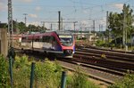 643 720 als RB 20 nach Alsdorf/Stolberg beim Verlassen von Herzogenrath.