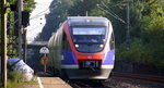 Zwei Euregiobahn (RB20) aus Stolberg-Rheinland-Hbf nach Stolberg-Altstadt,Düren und kammen die Kohlscheider-Rampe hoch aus Richtung Herzogenrath und halten in Kohlscheid und fahren in Richtung