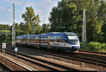 Nachschuss auf 643 907-8 (VT 734 | Bombardier Talent) der NEB Betriebsgesellschaft mbH (Niederbarnimer Eisenbahn AG | NEB) als RB 61168 (RB25) von Werneuchen nach Berlin Ostkreuz, die den Bahnhof Berlin Springpfuhl auf dem Berliner Außenring (BAR | 6012) durchfährt.
Aufgenommen vom S-Bahnsteig (Gleis 20/21).
[18.7.2019 | 18:27 Uhr]