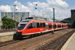 644 519-0 verlässt am 4.7.2017 als RB38 (RB11822)  Erftbahn  von Köln Messe/Deutz nach Düsseldorf Hauptbahnhof den Kölner Hauptbahnhof.