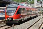 644 025-8 fährt am 01.06.2019 als RE26537 von Ellwangen nach Ulm Hauptbahnhof in den Zielbahnhof ein.