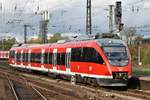 644 027-4 fährt am 21.10.2019 als RB38 (RB11811)  Erftbahn  von Bedburg(Erft) in Köln Messe/Deutz ein.