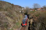 644 050-6 als RE 3222 (Ulm Hbf-Donaueschingen) bei Gutenstein 26.4.21