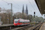 DB Regio 644 032 als RB38, 8. Januar 2021, Köln Messe/Deutz