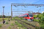 644 025 ist am 5.9.2025 zwischen Galati und Bucuresti Nord als IR 10072 Galati - Bucuresti Nord unterwegs und durchfährt hier Bucuresti Basarab.
