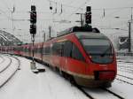 Der 644 531 am 05.01.2009 bei der Ausfahrt aus dem Klner Hbf. 