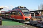 644 019-2 im Bahnhof Euskirchen vor der Weiterfahrt in die Eifel (Kall)- 22.11.2009 