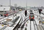 Zwei Talent bei der Einfahrt in den Bf Euskirchen - 27.01.2010