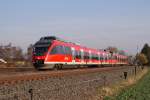 644 054 und ein 644 046 fahren gemeinsam als RB 11646 von Bonn nach Euskirchen.Hier verlassen sie gerade den Bahnhof Kuchenheim und werden in wenigen Minuten ihren Ziel und Endbahnhof Euskirchen