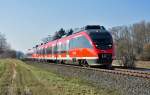 644 525 RB23 von Euskirchen nach Bonn, unterwegs zwischen Odendorf und Rheinbach - 22.02.2011