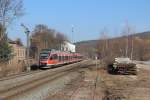 644 536 + 644 031 als RE 11419 (Köln Hbf - Trier Hbf) in Satzvey am 08.03.14