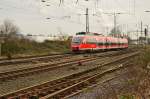 644 016 verlässt Grevenbroich als RB38 nach Düsseldorf am Freitag den 16.1.2015