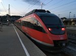 644 543 als Rb 22542 (Ulm hbf - Langenau (Württ)) abfahrbereit in Ulm hbf auf Gleis 5a a 08.08.16