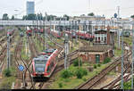 Nachschuss auf 646 ??? (Stadler GTW 2/6) von DB Regio Nordost, der in die Abstellgruppe des Bahnhofs Berlin-Lichtenberg fährt.