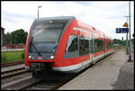 DB 646020 fährt hier als RB 51 am 30.5.2007 in Rathenow nach Brandenburg ab.