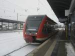 Hier 646 007-5 als RE3 von Schwedt/Oder nach Angermnde, dieser Zug stand am 29.1.2010 in Angermnde.