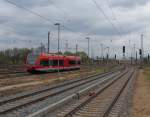 Nicht der erste, aber einer der ersten 646-er auf der RB 12 von Berlin-Lichtenberg nach Oranienburg am 27.04.2013 in Oranienburg.