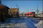 DB 646 005 als RB12 Bln.-Lichtenberg am 25.01.2014 bei der Abfahrt aus Nassenheide