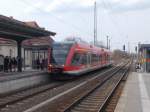 646 018 kam als RE aus Templin Vorstadt und fuhr,am 11.April 2015,nachdem Halt in Oranienburg,weiter nach Berlin Lichtenberg.