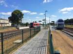 2015 zeigt sich der Bahnhof Pritzwalk in einem völlig neuen Bild anch seiner Modernisierung.