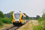 Nachschuss auf den 646 044 der ODEG als RB34 nach Rathenow.