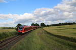 Am 16.6.2017 fuhren 3 648.3 als RB84 von Lübeck Hbf nach Kiel Hbf.