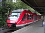 VT 648 im Bad harzburger Bahnhof. Dieser Zug fhrt spter nach Kreiensen (1.7.2007)