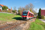 648 319 mit der RB (Fürth - Markt Erlbach) bei Laubendorf, 26.10.2019