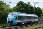 NAH.SH/DB Regio - Region Nord - Regionalbahn Schleswig-Holstein mit  648 606  (NVR:  9580 0 648 606-1 D-DB .....) am 05.07.22 Vorbeifahrt Bahnhof Dedensen/Gümmer.