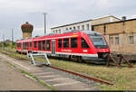 Mit dem Fahrrad von Kassel nach Halle (Saale) | Tag 3 Bernterode–Görsbach  Strecken-km: 97,0    648 757-2  Kreiensen  (Alstom Coradia LINT 41) genießt seine Freizeit im Bahnhof