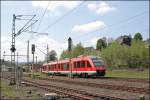 648 206/702 verlsst als RB95 (RB 39517) nach Dillenburg, den Bahnhof Niederschelden Richtung Siegen.