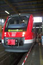 648 815 ist der erste neue LINT-Triebwagen fr den Regionalverkehr im Nrnberger Raum.