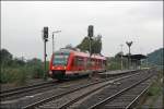 Ein 648er verlsst als (RB 29463) RB54  Hnnetalbahn  den Bahnhof Frndenberg in Richtung Neuenrade.