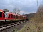 Vt 648 bei der Durchfahrt in Hagen-Delstern auf dem Weg nach Hagen Hbf - Dortmund-Westfalenhalle - Do.- Hbf .