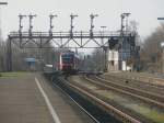 Hier 648 270 als RB14193 von Holzminden nach Bad Harzburg, bei der Einfahrt am 7.4.2010 in Bad Harzburg.