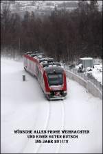 Frohe Weihnachtsgre sende ich euch aus dem verschneiten Sauerland ;-)