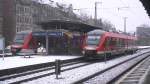 Zwei VT 648 stehen am 21.01.2012 in Frth Hbf auf Gleis 6 und 7.