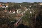 DB 648 811 als RB 58566 Neuhaus (Pegnitz) - Nrnberg, KBS 860 Marktredwitz / Hof - Nrnberg, fotografiert bei der Ausfahrt Velden am 29.03.2011