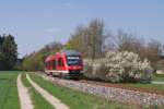 648 326 als RB 58955 Roth-Hilpoltstein am 25.04.2013 bei Hofstetten.