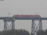 Lint auf der Hochbrcke in Rendsburg am 21.10.2014