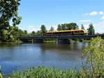 OPB 648 xxx auf der Brücke über die Naab in Schwandorf 02.06.2020