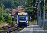 HEX VT872 steht in Blankenburg und wartet auf Abfahrt.