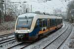 VT 648 422 RheinRuhrBahn in Wuppertal, Januar 2026.