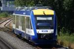 VT 809 der HEX nach Halle(Saale) Hbf in Werningerode am 27.07.09