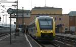 VT 272 der HLB als HLB69720 (Fulda-Gieen) im Startbahnhof 12.11.11