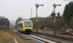 VT 279 der HLB als HLB69721 (Gieen-Fulda) in Lauterbach (Hess) Nord 12.11.11