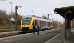 VT 279 der HLB als HLB69722 (Fulda-Gieen) in Lauterbach (Hess) Nord 12.11.11