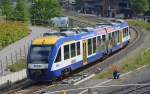 Ein HEX der BR 648 verlie am 09.06.12 Wernigerode Richtung Vienenburg.